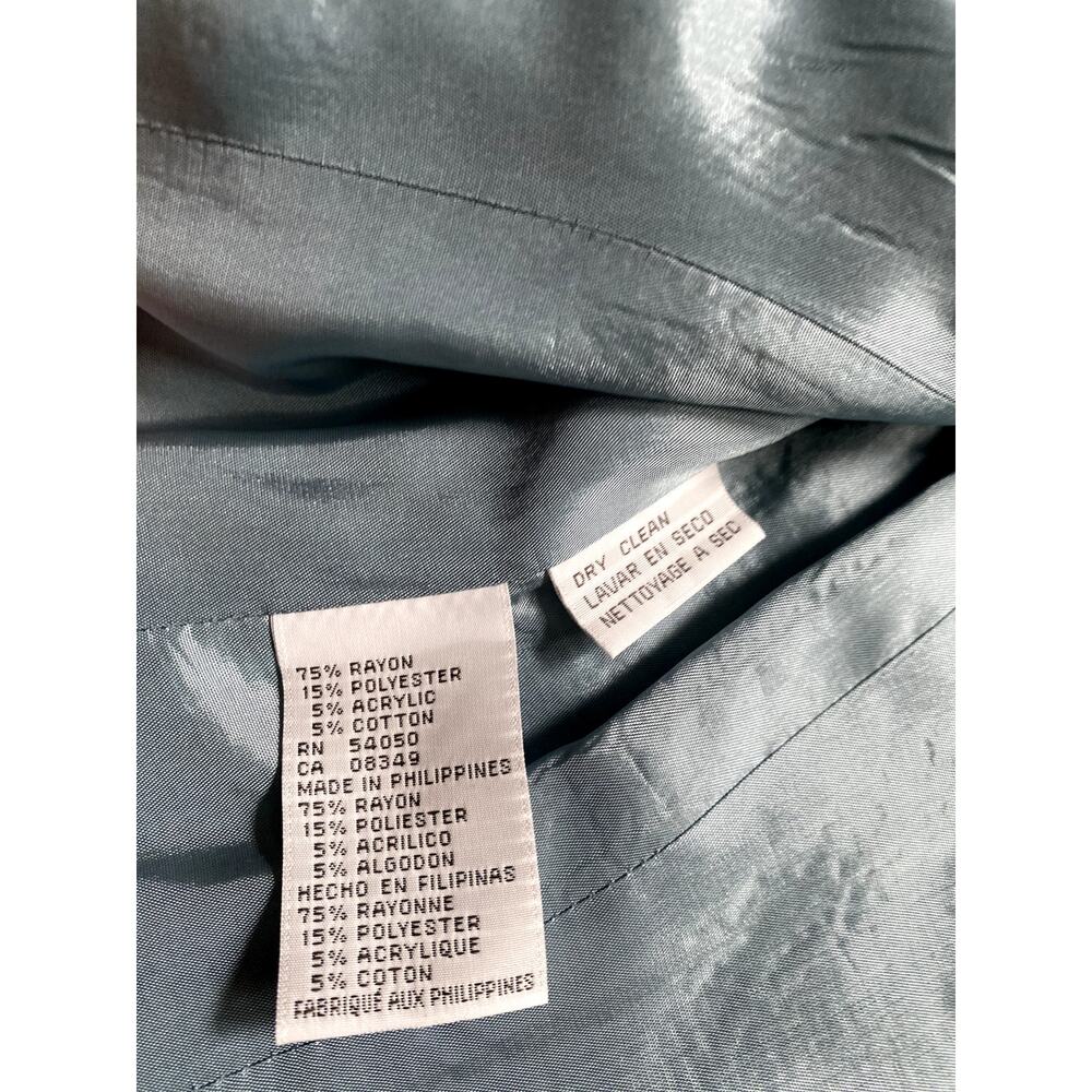 BOGO Vintage Vibes Tweed Blazer Ivory Blue Gingham Preppy Layering Academia - Picture 4 of 5